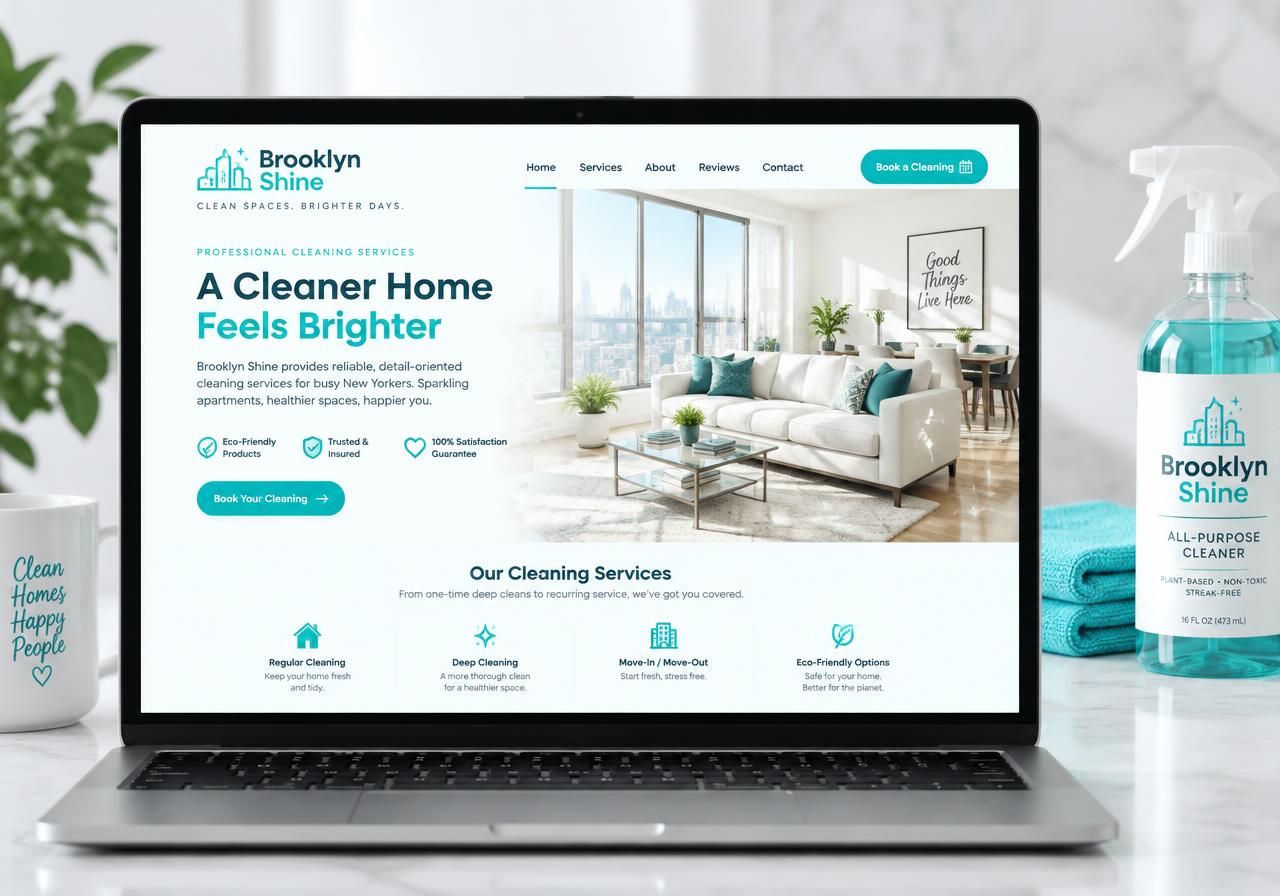 Brooklyn Shine website concept